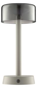 Brilliant - Lampada da tavolo a sfioramento ricaricabile con dimmer RAZOR LED/2,5W/5V 2700K IP44 grigia