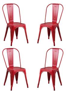 AGATHA - sedia industrial set da 4