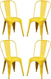 AGATHA - sedia industrial set da 4