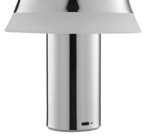 Brilliant - Lampada da tavolo LED KINICH, dimmerabile e ricaricabile, con controllo touch, LED 2,5W/5V 2700K cromo lucido
