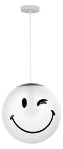 ONLI - Lampada a sospensione per bambini SMILEY su cavo 1xE27/15W/230V bianco
