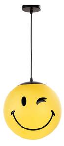 ONLI - Lampadario per cameretta a sospensione SMILEY 1xE27/15W/230V giallo