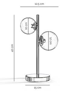 ONLI - Lampada da tavolo KIMBERLY 2xG9/6W/230V 40 cm cromo lucido