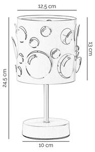 ONLI - Lampada da tavolo BOLLICINE 1xE14/6W/230V 22 cm bianca