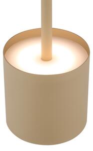 Globo 58487S - Lampada da tavolo ricaricabile a LED DIXON, dimmerabile con controllo touch, 1,5W/5V 2200 mAh beige