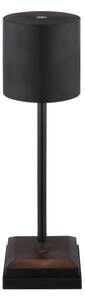 Globo 58487B - Lampada da tavolo LED ricaricabile dimmerabile a sfioramento DIXON 1,5W/5V 2200 mAh nero