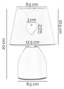 ONLI - Lampada per bambini TITTA 1xE14/6W/230V 20 cm bianca
