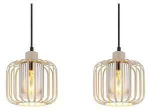 Globo 15758-4H - Lampadario sospeso su cavo ALFRED 4xE27/40W/230V