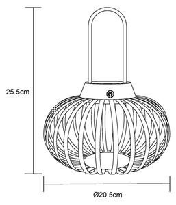 Globo 21035S - Lampada da tavolo ricaricabile a sfioramento con dimmer ALLEGRA LED/1W/3,7V 1500 mAh
