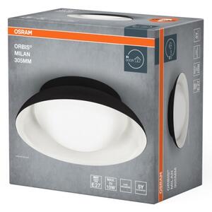 Osram - Plafoniera ORBIS MILAN 2xE27/10W/230V diam. 30,5 cm nera