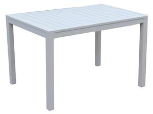 Tavolo alluminio sullivan bianco rettangolare cm70x53h75