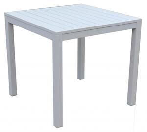 Tavolo alluminio sullivan bianco quadrocm80x80h75