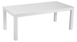 Tavolino alluminio bianco cm120x60h45