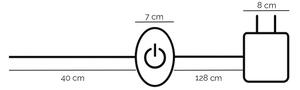ONLI - Lampada da terra LED RINGS LED/58W/230V 4000K nera