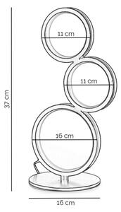 ONLI - Lampada da tavolo LED RINGS LED/17W/230V 4000K 37 cm nera