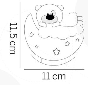 ONLI - LED Lampada notturna ricaricabile per bambini NUVOLINA LED/2,5W/5V orso/rosa