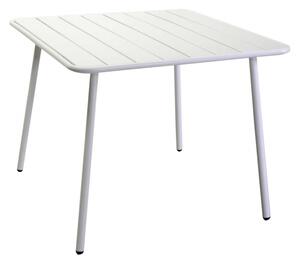 Tavolo metallo Rovigo bianco quadro cm80x80h72