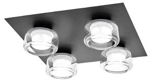 Osram -LED Plafoniera da bagno ORBIS FLAME 4xLED/5,5W/230V IP44 nera