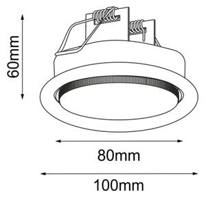 Brosline 3029 - Plafoniera per controsoffitto DROP 1xGX53/9W/230V bianca