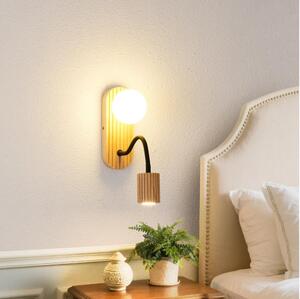 Brilagi - Lampada da parete MODERN WOOD 1xG9/5W/230V + 1xGU10/8W in legno