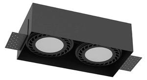 Brosline 3270 - Plafoniera da incasso CAGE 2xGU10/18W/230V nero