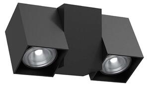 Brosline 2294 - Applique da parete a due faretti CUBE 2xGU10/10W/230V, nera
