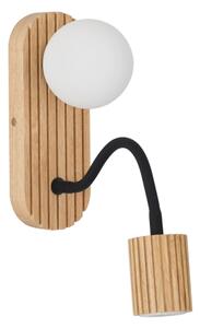 Brilagi - Lampada da parete MODERN WOOD 1xG9/5W/230V + 1xGU10/8W in legno