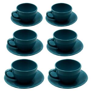 Tazza the set 6 pezzi romeo turchese c/piattino