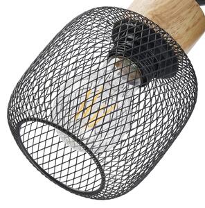 Brilagi - Lampada da parete a spot BASKLITE 1xE27/15W/230V legno/nero