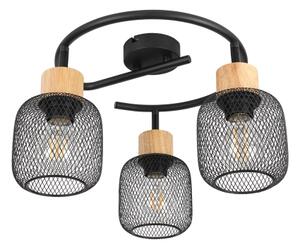 Brilagi - Faretto BASKLITE 3xE27/15W/230V in legno/nero