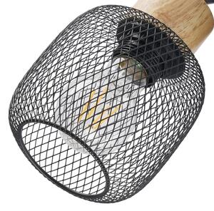 Brilagi - Faretto BASKLITE 2xE27/15W/230V legno/nero