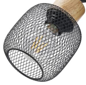 Brilagi - Faretto BASKLITE 3xE27/15W/230V legno/nero