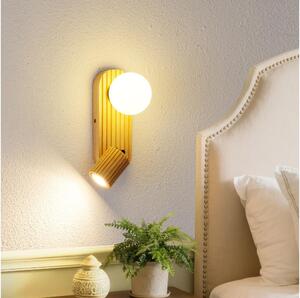 Brilagi - Faretto da parete MODERN WOOD 1xG9/5W/230V+1xGU10/8W legno