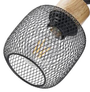 Brilagi - Faretto BASKLITE 3xE27/15W/230V in legno/nero
