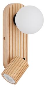 Brilagi - Faretto da parete MODERN WOOD 1xG9/5W/230V+1xGU10/8W legno