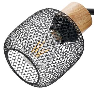 Brilagi - Lampada a piantana BASKLITE 3xE27/15W/230V legno/nero