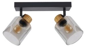Brilagi - Faretto HYGGE 2xE14/15W/230V nero/fumé