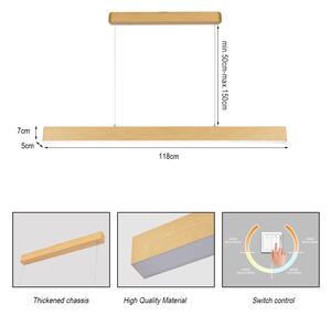 Brilagi - Lampada a sospensione su cavo LED SLEEKLINE LED/40W/230V 3000/4500/6000K effetto rovere