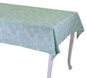 Tovaglia tessuto wild rose hem 2cm verde acqua cm140x240