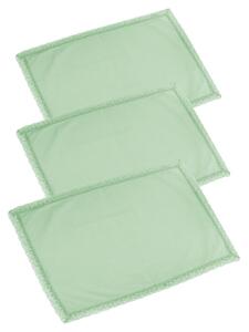 Canovaccio set 3 pezzi amelie verde acqua cm50x70