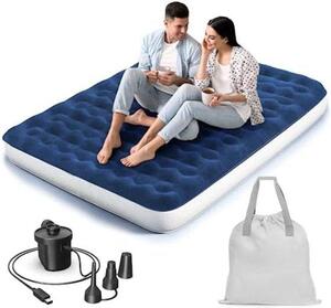 Materasso gonfiabile autopieghevole per 2 persone - Materasso gonfiabile autopieghevole - Materasso gonfiabile 203 x 150 x 22 cm