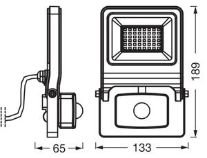 Osram - Proiettore LED con sensore ENDURA LED/30W/230V 3000K IP44
