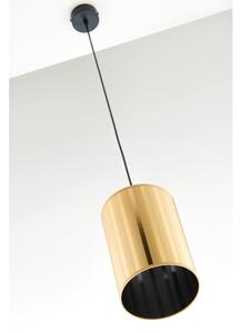 Jupiter 2090 - Lampadario sospeso a cavo CORTINA 1xE27/15W/230V oro/nero