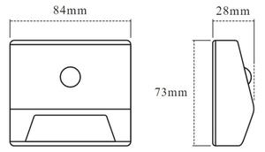 Osram - Lampada per scale a LED con sensore NIGHTLUX LED/0,25W/3xAAA IP54
