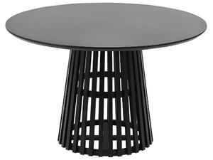 Tavolo da pranzo di colore nero rotondo 4 persone 120 cm stile moderno contemporaneo sala da pranzo Beliani
