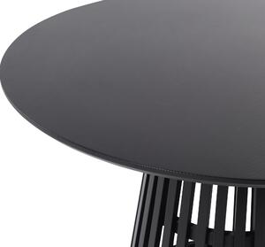 Tavolo da pranzo di colore nero rotondo 4 persone 120 cm stile moderno contemporaneo sala da pranzo Beliani
