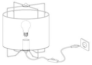 Eglo 79645 - Lampada da tavolo BRIDEKIRK 1xE27/40W/230V beige