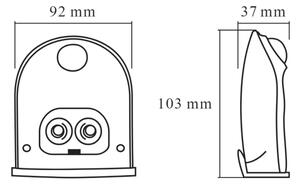 Osram - Applique esterna a LED con sensore DOORLED LED/0,5W/3xAA IP54