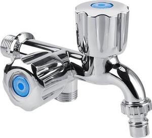Rubinetto per acqua fredda in plastica ABS - Rubinetto per lavatrice e lavello - Doppio beccuccio G1/2 - Ordina online