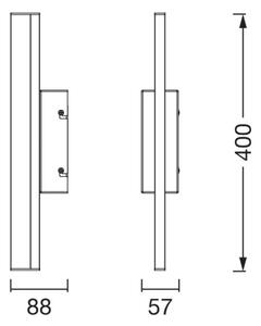 Osram-LED Illuminazione per specchio dimmerabile ORBIS MIRROR LED/6,8W/230V 40 cm IP44